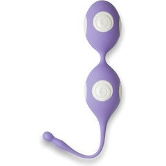  Фиолетовые вагинальные шарики K-Balls Textured спрей для интимной гигиены в подарок 