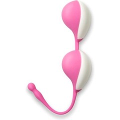  Розовые вагинальные шарики K-Balls Smooth спрей для интимной гигиены в подарок 