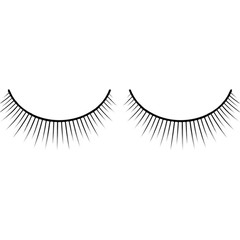  Пушистые черные ресницы 