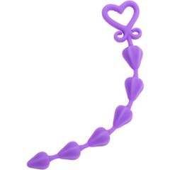  Фиолетовая анальная цепочка My Toy 24 см 