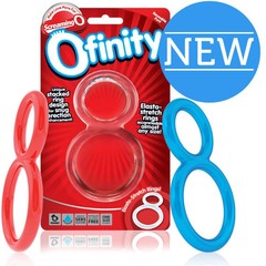  Красное двухпетельное кольцо Ofinity 