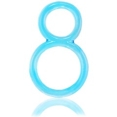  Голубое двухпетельное кольцо Ofinity 