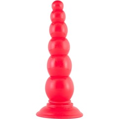  Красная анальная ёлочка с 6 шариками 17,5 см 