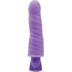  Спиральный фиолетовый вибратор 17 см 