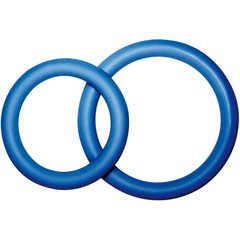  Комплект из двух синих эрекционных колец разного размера PROTENZduo 
