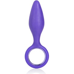 Фиолетовая анальная пробка Booty Call Booty Slider 10,3 см 