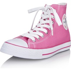  Розовые кеды из денима Hardcore 