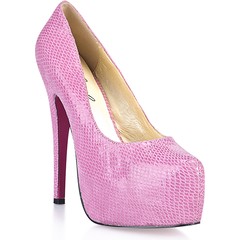  Розовые туфли под питона Glamour Snake 