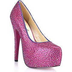  Туфли в кристаллах на шпильке Sexy Pink 