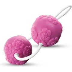  Розовые вагинальные шарики с цветочками ANAL AND VAGINAL FLOWER BALLS 