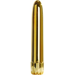  Золотистый вибратор CLASSIC VIBE GOLD LARGE 20 см 