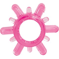  Розовое эрекционное кольцо COCK RING TRIPPIN 