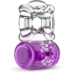  Фиолетовое эрекционное виброкольцо One Night Stand Vibrating C-Ring 