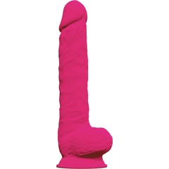  Ярко-розовый фаллоимитатор-гигант Model 1 38 см 