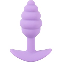  Фиолетовая анальная втулка Mini Butt Plug 7,5 см 