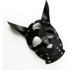  Черная маска Собака с ушками 