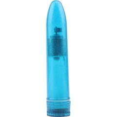  Голубой мини-вибратор Slim Mini Vibe 13,2 см 