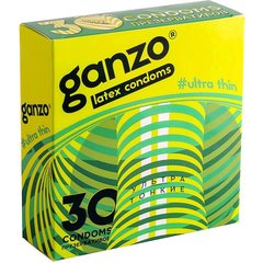  Ультратонкие презервативы Ganzo Ultra thin 30 шт 