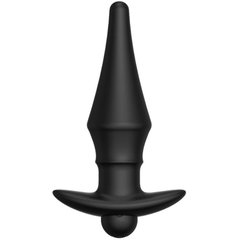  Черная перезаряжаемая анальная пробка №08 Cone-shaped butt plug 13,5 см 