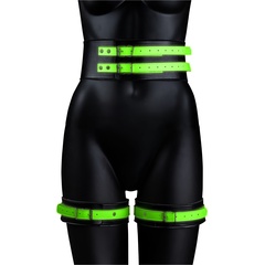  Набор для бондажа Thigh Cuffs with Belt and Handcuffs размер L-XL 