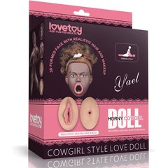  Темнокожая секс-кукла с реалистичными вставками Cowgirl Style Love Doll 