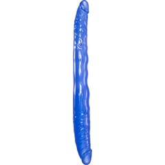  Синий двусторонний фаллоимитатор 28,5 см 