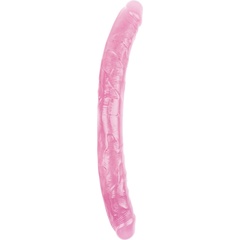  Розовый двусторонний фаллоимитатор 46 см 