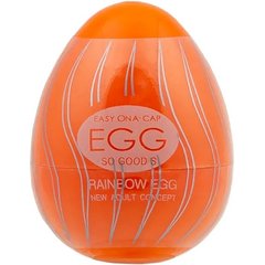  Мастурбатор-яйцо OYO Rainbow Orange FFF 