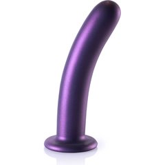  Фиолетовый фаллоимитатор Smooth G-Spot 17,7 см 