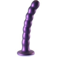  Фиолетовый фаллоимитатор Beaded G-Spot 17 см 