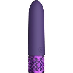  Фиолетовая перезаряжаемая вибропуля Imperial 10 см 
