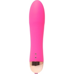  Розовый гладкий вибратор Massage Wand 14 см 