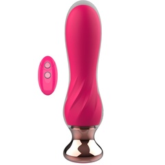  Розовый мини-вибратор Mini Vibrator с пультом ДУ 12,5 см 