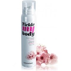  Массажная хрустящая пенка Tickle My Body Cherry Blossom с ароматом вишневого цвета 150 мл 