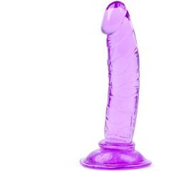  Фиолетовый анальный фаллоимитатор на присоске 12 см 
