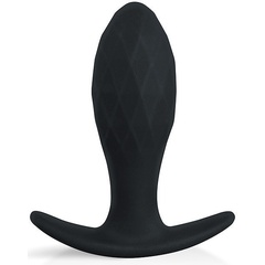  Черная силиконовая анальная пробка Sex Expert 8,5 см 