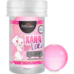  Лубрикант на силиконовой основе с эффектом вибрации Xana Loka Hot Ball (2 шарика по 3 гр.) 