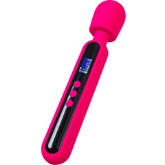  Ярко-розовый wand-вибратор Mashr 23,5 см 