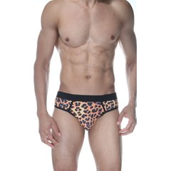  Сексуальные мужские трусы-джоки с леопардовым принтом 