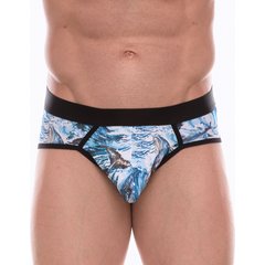  Мужские трусы-стринги с принтом в виде китов в волнах 