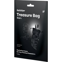  Черный мешочек для хранения игрушек Treasure Bag L 
