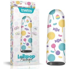  Мини-вибратор Rechargeable Lollipop Massager 8,5 см 