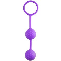  Фиолетовые вагинальные шарики с кольцом 