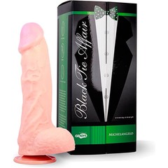  Телесный фаллоимитатор на присоске Skinsation Black Tie Affaire Michelangelo 20 см 