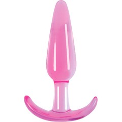  Гладкая розовая анальная пробка Jelly Rancher T-Plug Smooth 10,9 см 