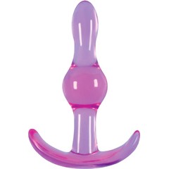  Фиолетовая анальная пробка Jelly Rancher T-Plug Wave 9,7 см 
