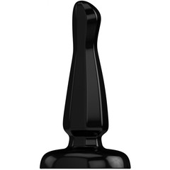  Черный анальный стимулятор на присоске Bottom Line Model 3 13 см 