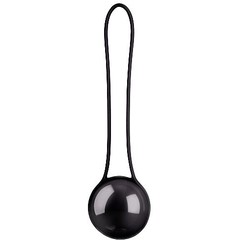  Черный вагинальный шарик Pleasure Ball Deluxe 