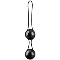  Черные вагинальные шарики в сцепке Pleasure balls Deluxe 