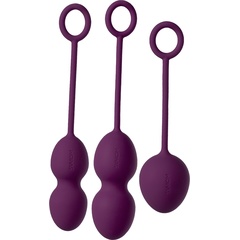  Набор фиолетовых вагинальных шариков Nova Ball со смещенным центром тяжести 